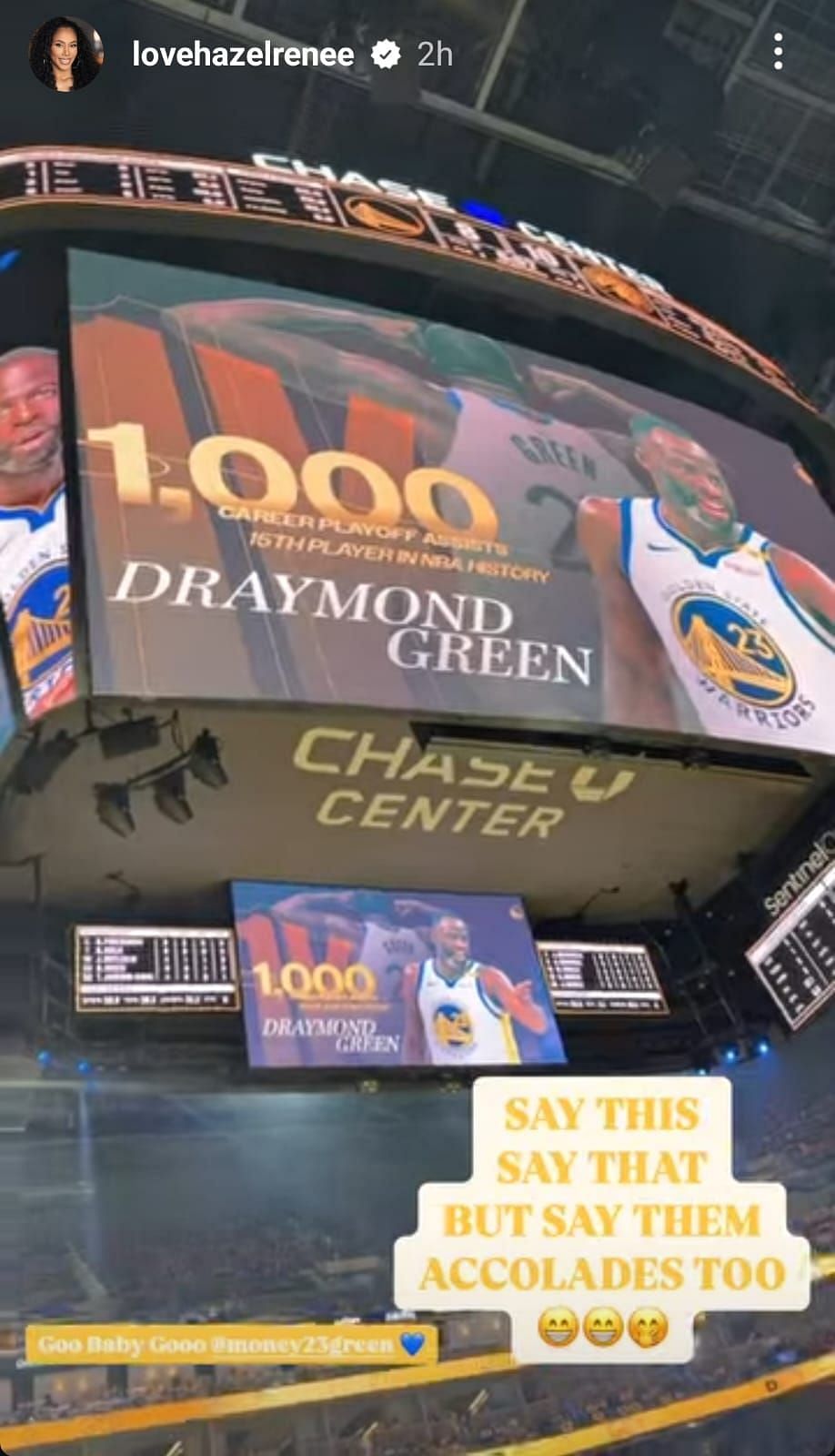 Hazel Renee’s message to Draymond Green’s haters.